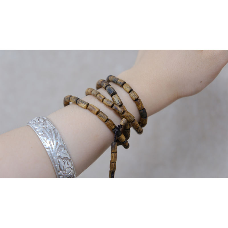 Qualidade Ocasiões Especiais Pulseira de Grãos de Agarwood de Qinan fábrica