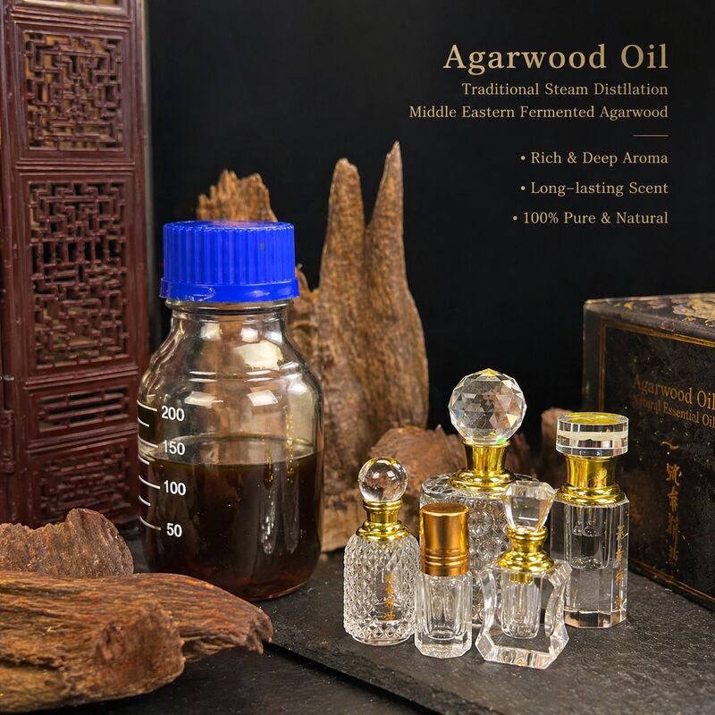 Quality Middle East Style Fermented Agarwood Oil Ancient Distilled Natural Aromatic factory