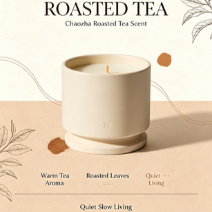 Kwaliteit Roasted Tea Scented Soy Wax Candle Natural Wick Home Fragrance Decor Gift fabriek