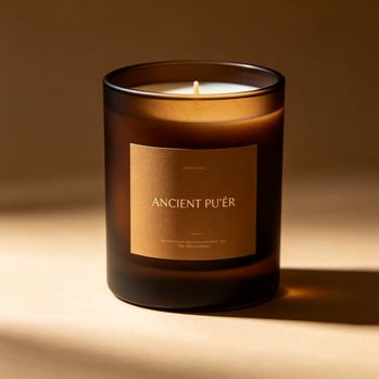 Quality Ancient Pu'er Scented Soy Candle Chinese Tea Aromatherapy Home Fragrance Gift factory