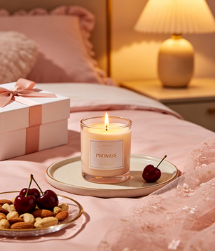 Quality Promise Warm Woody Romantic Home Fragrance Luxury Aroma Elegant Decor Couple Gift Candle factory