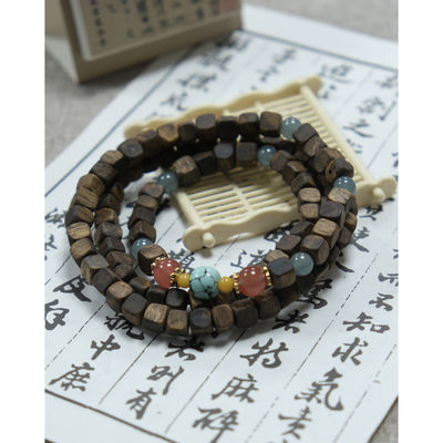Qualité Originalement fabriqué à la main en sucre carré Agarwood Agate rouge Guatémaltèque Jade cire d'abeille usine
