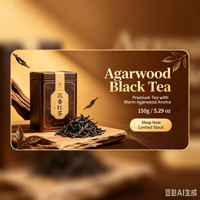 Quality 150g Premium Agarwood Black Tea, Organic Oud Infused Fermented Tea, Soothing Sleep Support Herbal Tea factory