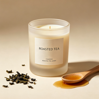 Quality Roasted Tea Scented Soy Wax Candle Natural Wick Home Fragrance Decor Gift factory