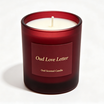 Quality Oud Love Letter Luxury Scented Candle Natural Soy Wax Home Fragrance Gift factory
