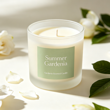 Quality Summer Gardenia Candle, White Floral Candle, Fresh Summer Scent, Luxury Home Fragrance, Elegant Decor Candle, Gift For Her factory