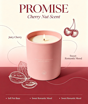 Quality Promise Scented Candle, Warm Woody Candle, Romantic Home Fragrance, Luxury Aroma Candle, Elegant Decor Candle, Couple Gift Candle factory
