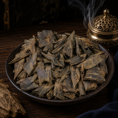 Qualität 10 g / 20 g / 50 g Roh Aloesholz-Chips / Agarholz-Chips Natürliche Weihrauchfragmente Fabrik
